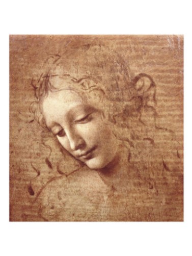 Female Head La Scapigliata, c.1508 - Leonardo Da Vinci Painting